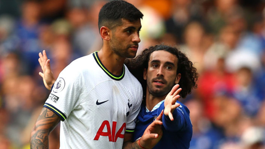 Tottenham defender will not face retrospective action for pulling Marc Cucurella's hair. Cristian Romero tugged Chelsea defender Marc Cucurella's