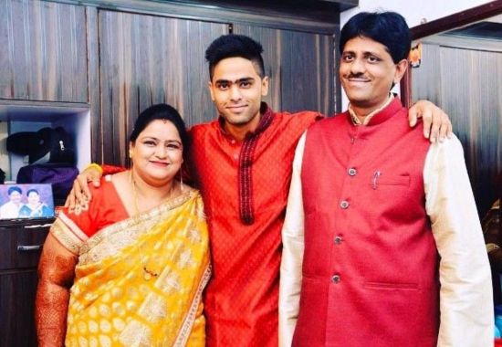 who are Surya Kumar yadav parents?