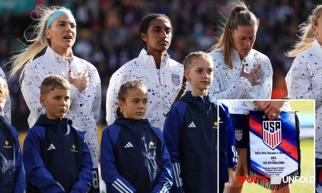 Which are the USWNT players who refused to sing the US national anthem and were told the controversy